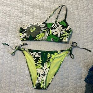 One-Shoulder Aerie Bikini Set